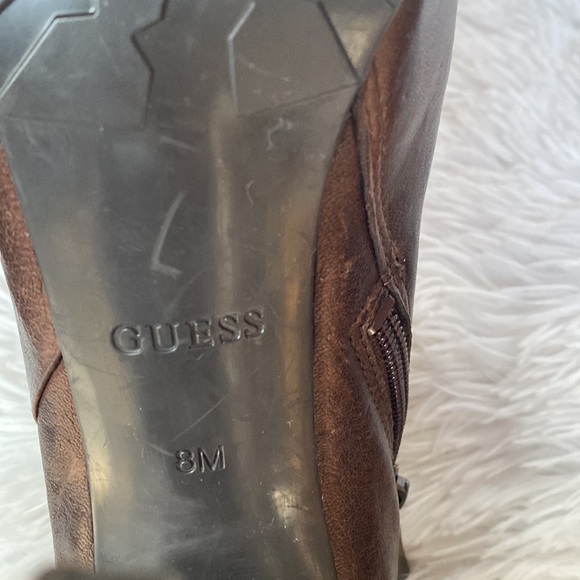 Guess Brown Leather Booties - Picture 7 of 7